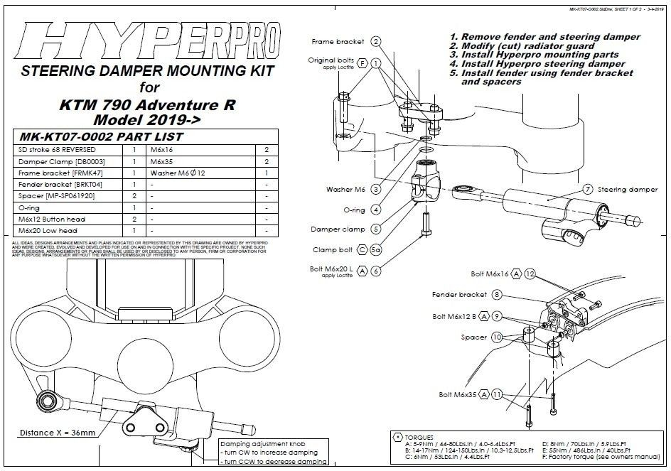 Amortizor directie *CSC* pentru KTM 790 Adventure R / KTM 890 Adventure R *include kit montaj* [4]
