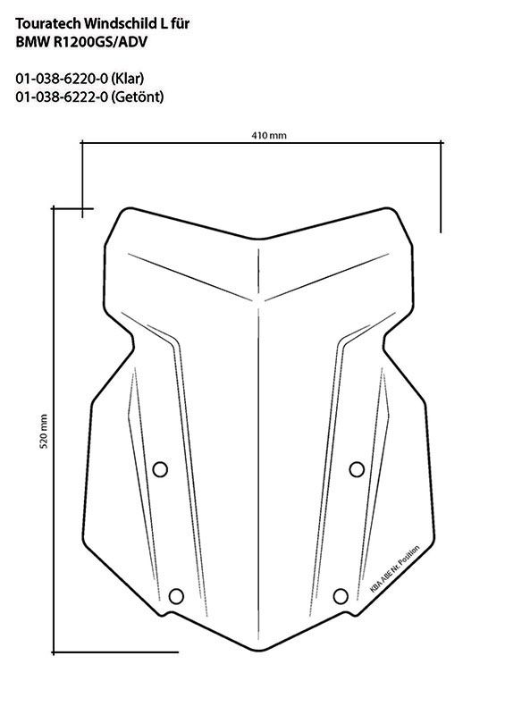 Parbriz Touratech pentru BMW R1250GS/ R1250GS Adventure/ R1200GS (LC)/ R1200GS Adventure (LC) [4]