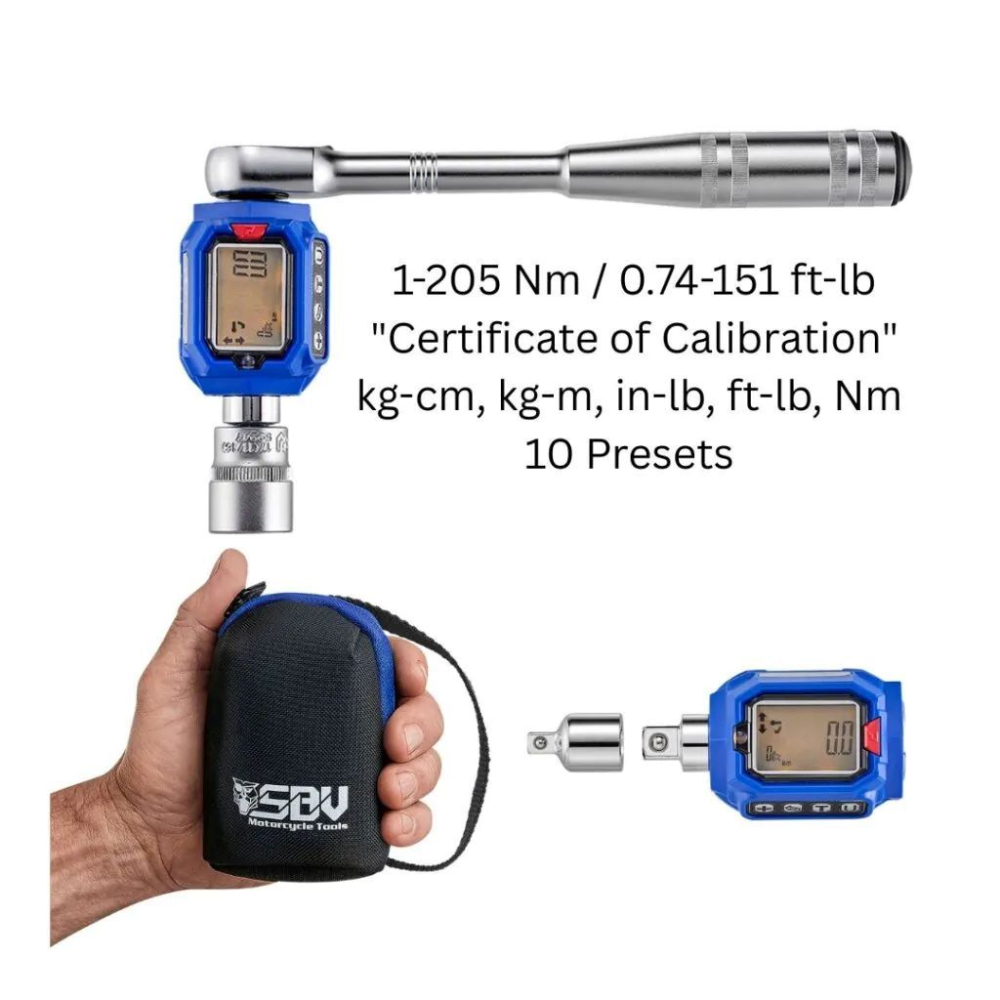 SBVTools 3/8” Cheie Dinamometrica Digitala, 1-205 Nm [3]