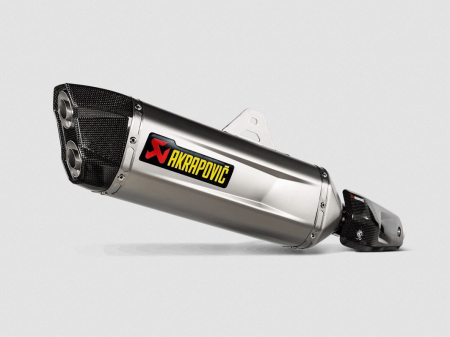 Sistem evacuare - Toba finala Akrapovic slip-on, Titan, neagra pentru Yamaha Ténéré 700 / World Raid