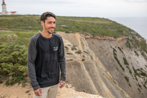 Imbracaminte strada - Tricou cu mânecă lungă „ADV Machine” bărbați, negru/gri