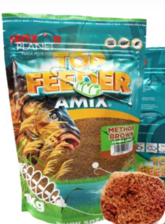 Produse - TOP FEEDER AMIX METHOD BROWN 1kg