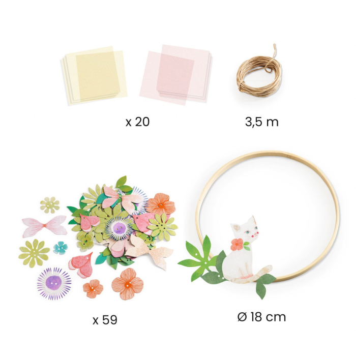 Joc creativ DIY Coronita cu flori Dalia, Djeco [3]