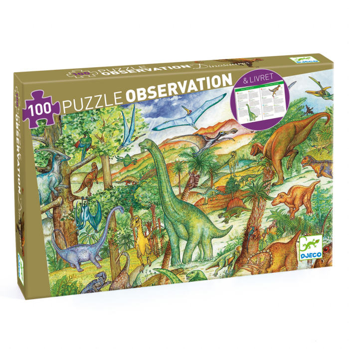 Puzzle observatie Dinozauri, Djeco [1]