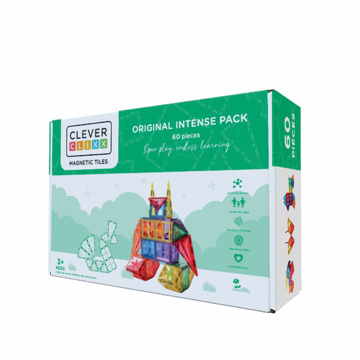 Set magnetic de construit Inventiv 60 piese, Cleverclixx [1]