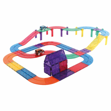 Jocuri magnetice Traseu de curse 65 piese, Cleverclixx [1]