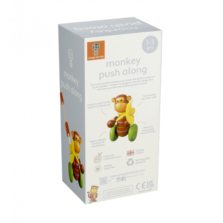 Jucarie de impins maimutica, Orange Tree Toys [2]