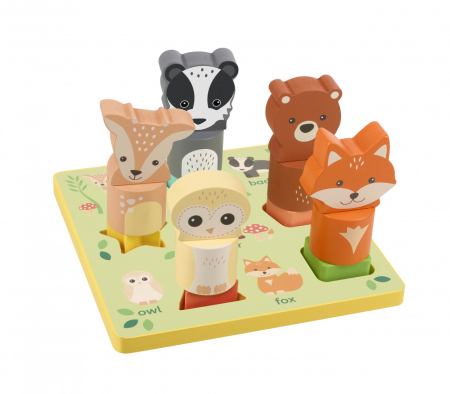 Jucării - Puzzle 3D cu animale, Orange Tree Toys