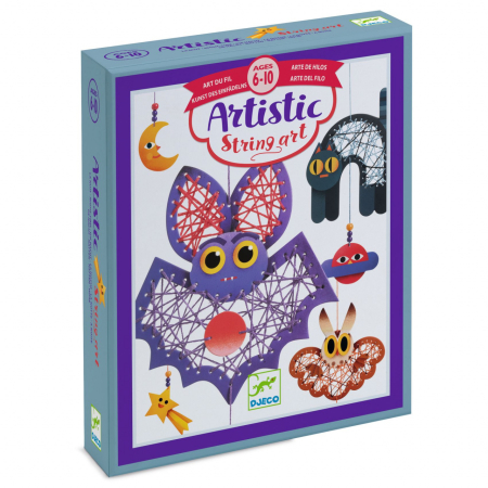 Jocuri - Set creativ de cusut Pe timp de noapte, Djeco