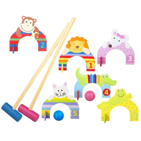 Set crocket din lemn cu animale, Orange Tree Toys [2]