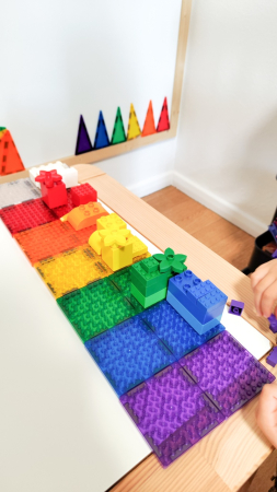 Set magnetic de construit Brick Tiles 16 piese, Cleverclixx [4]