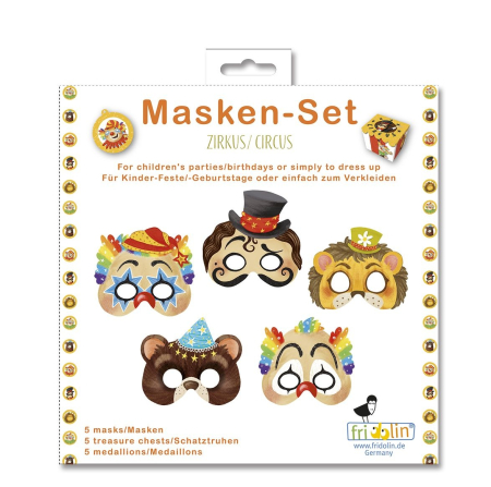 accesorii - Set masti petrecere Personaje de la circ, Fridolin
