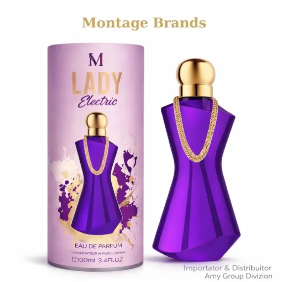 Apa de parfum Lady electric, 100 ml, dama + dozator reincarcabil [4]
