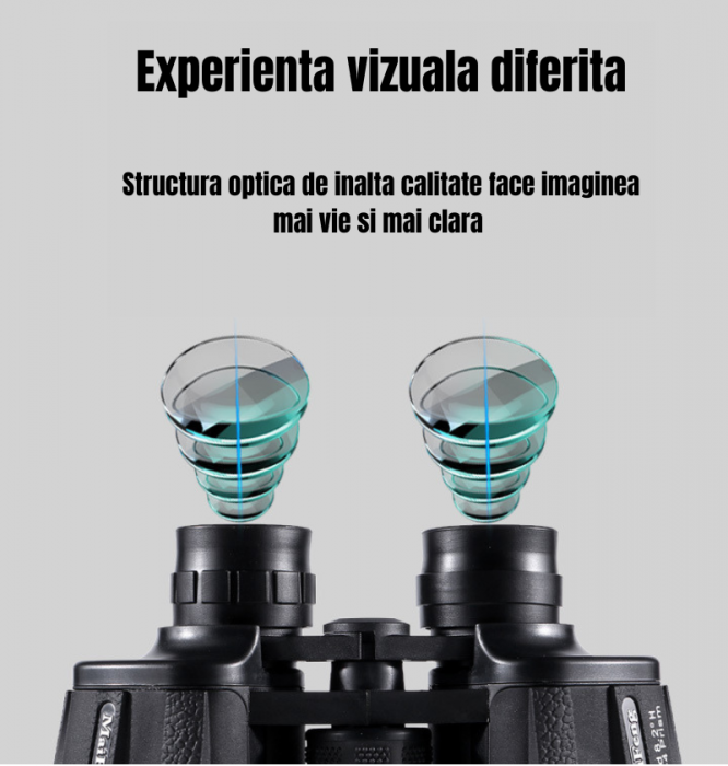 Binoclu Profesional HD 20x50 mm - Performanță Superioară pentru Aventuri Extreme [4]
