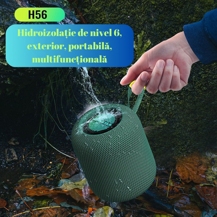 Boxă Bluetooth 10W RGB, IPX5, Bass Profund | Reducere 50% | Moonsky [2]