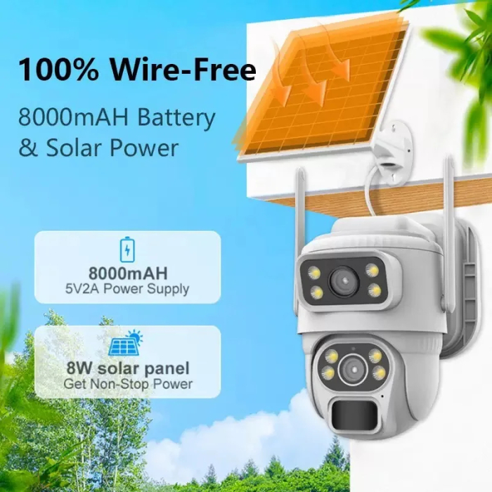 Cameră Securitate Exterior 4G Solară 8MP – Control Total de Oriunde [5]