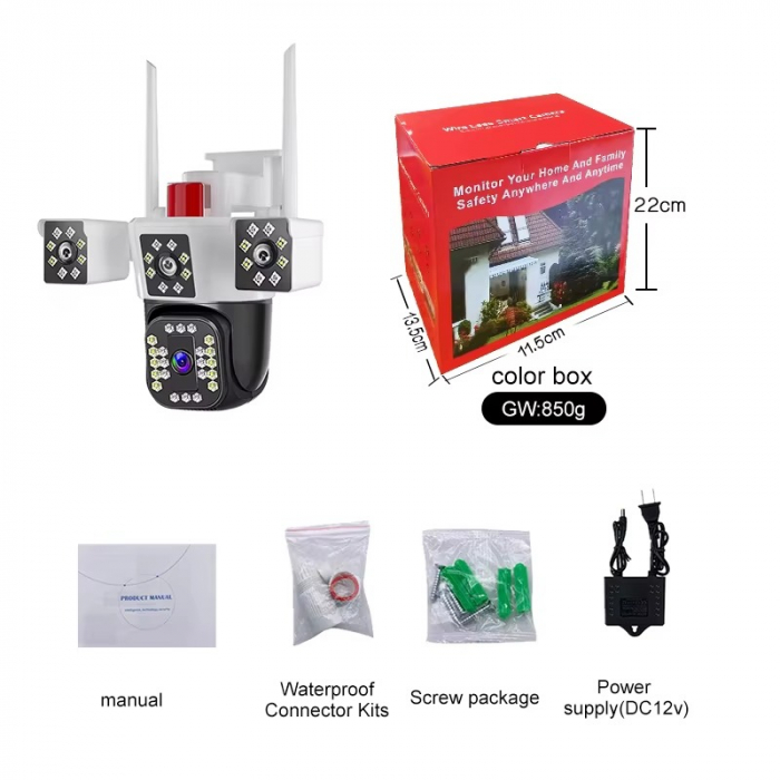 Cameră Exterior 16MP 4K | Zoom 10X | Autotracking | IP66 [15]