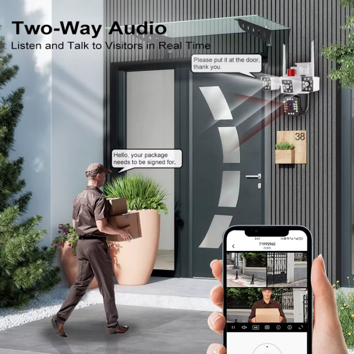 Cameră Exterior 16MP 4K | Zoom 10X | Autotracking | IP66 [13]