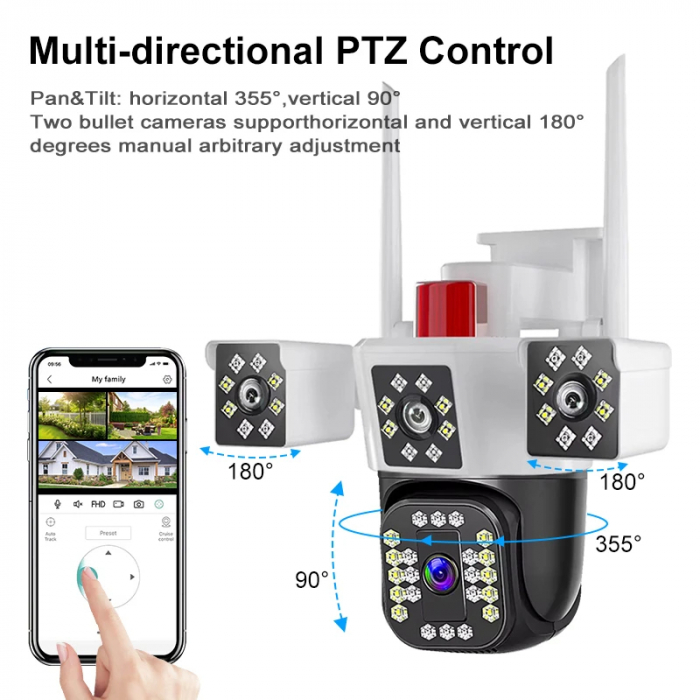 Cameră Exterior 16MP 4K | Zoom 10X | Autotracking | IP66 [5]