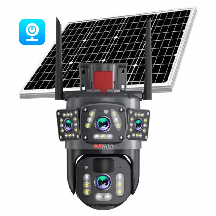 Cameră 4G 3 Lentile | 6K UHD | Solară | Zoom 10X | 350 lei [10]