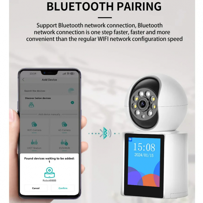 amera Supraveghere HD Smart cu Rotire 360° și Infraroșu [6]