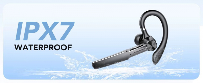 Cască Wireless Bluetooth 5.3 Hands-Free | 80H Autonomie | Reducere Zgomot ENC | Încărcare Rapidă | Ideală Gaming/Apeluri [6]