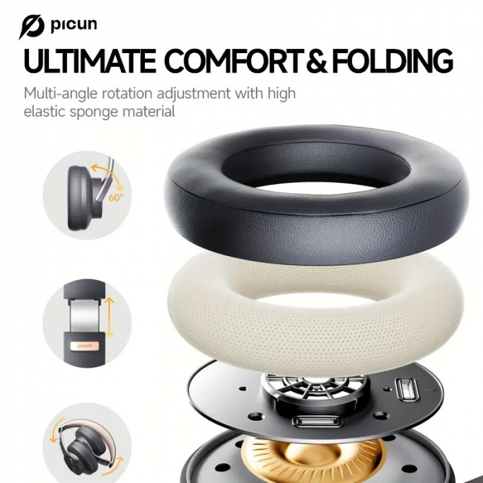 Căști Wireless cu Autonomie de 120 Ore - Performanță și Confort de Top [4]