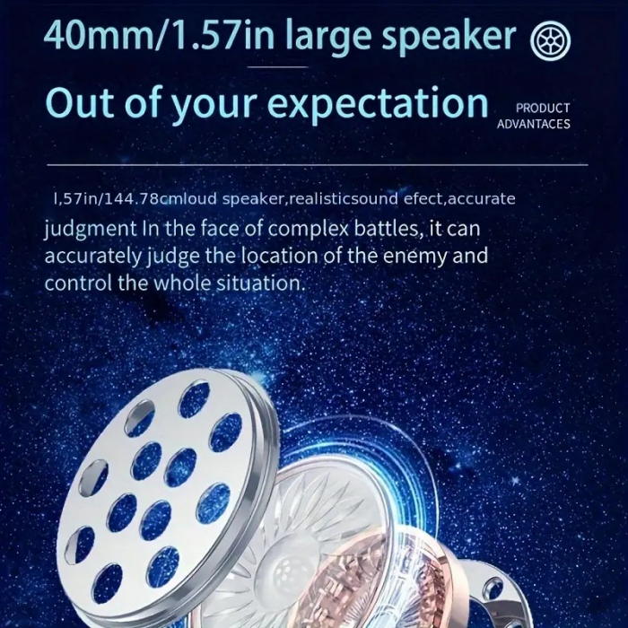 Căști Wireless Gaming Over-the-Neck D 815 - Performanță și Confort pentru Jocuri [3]