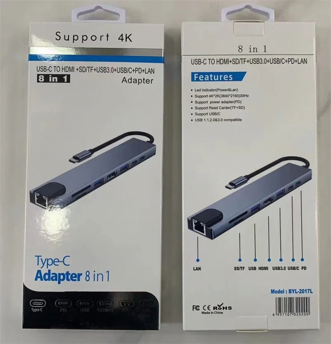 HUB USB-C 8-ÎN-1 PREMIUM - Stație de Lucru Completa într-un Singur Dispozitiv [5]