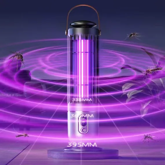 Lampă Anti-Insecte 2-în-1 – Tehnologie UV, Șoc Electric 2000V, Senzor Amurg [9]