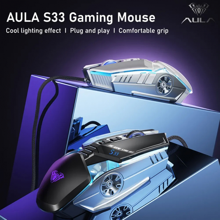 Mouse Gaming Freedom Wolf X6 - 2400 DPI, RGB, 9 Butoane | Moonsky [7]