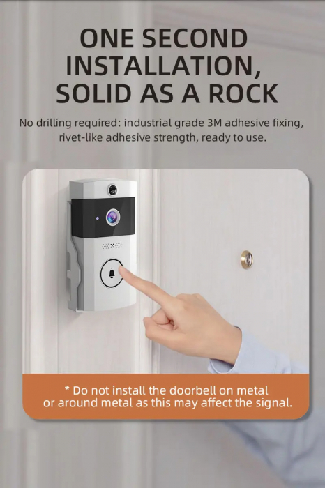 Sonerie Video WiFi HD 1080p - Securitate Smart la Ușa Ta! [6]