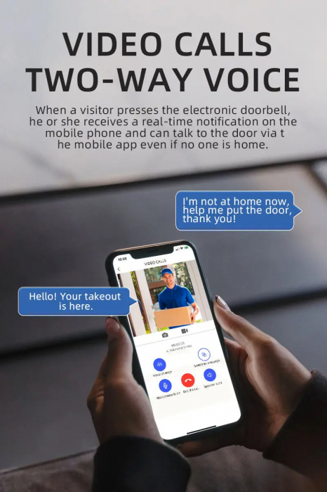 Sonerie Video WiFi HD 1080p - Securitate Smart la Ușa Ta! [3]