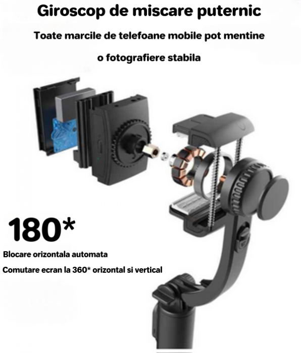 Tripod Stabilizator Q08 - Cadre Perfecte în Mișcare! [2]