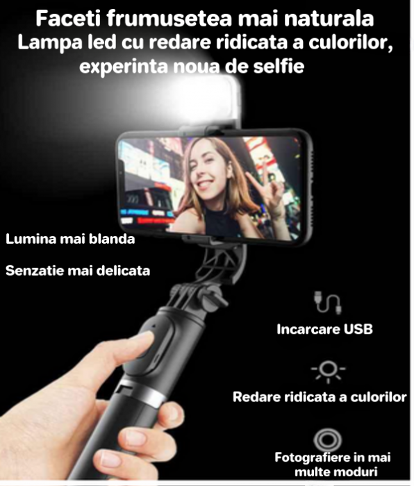 Tripod Stabilizator Q08 - Cadre Perfecte în Mișcare! [4]