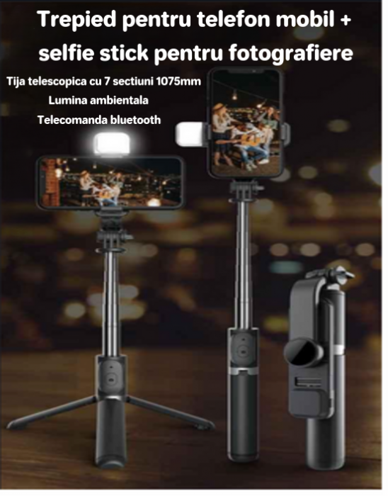 Tripod Stabilizator Q08 - Cadre Perfecte în Mișcare! [3]