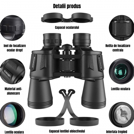 Binoclu Profesional HD 20x50 mm - Performanță Superioară pentru Aventuri Extreme [2]
