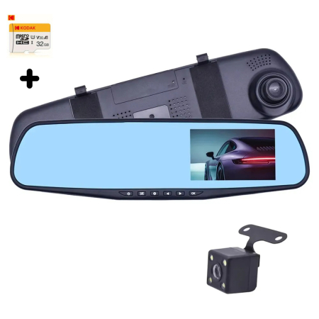 Camera auto - Camera DVR Auto cu Oglindă Retrovizoare - Dual 1080P & Parking Mode