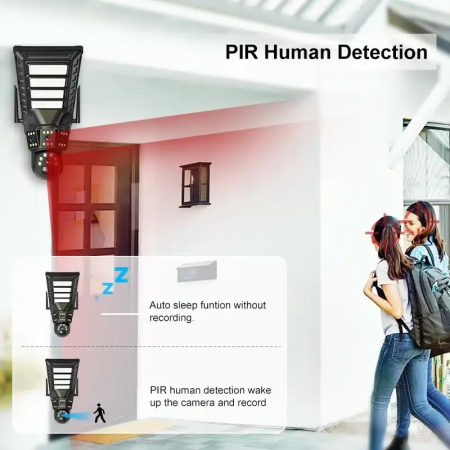 Cameră Supraveghere 4K cu Panou Solar Inclus – Rotire 360°, Auto Tracking, IP67 [2]