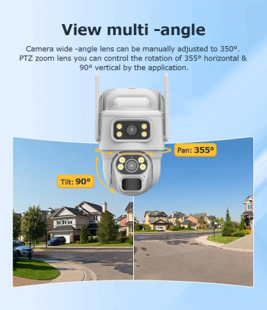 Cameră Securitate Exterior 4G Solară 8MP – Control Total de Oriunde [1]