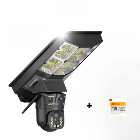 Camere supraveghere - CAMERA PROIECTOR SOLAR V380 - Supraveghere Inteligenta cu Iluminare Integrata
