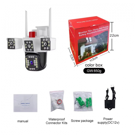 Cameră Exterior 16MP 4K | Zoom 10X | Autotracking | IP66 [14]