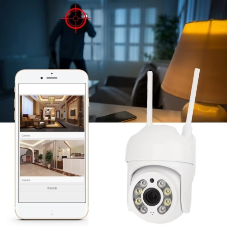 Cameră Securitate WiFi 4K 360° – Supraveghere Inteligentă cu Auto Tracking și Vedere Nocturnă [4]