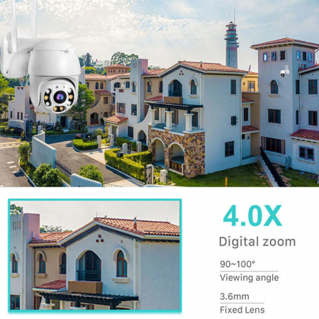 Camera Supraveghere WiFi 5MP cu Vedere Nocturnă & Detecție AI | Moonsky.ro [6]