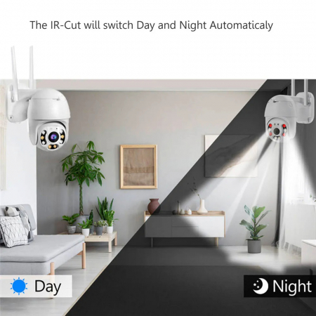 Camera Supraveghere WiFi 5MP cu Vedere Nocturnă & Detecție AI | Moonsky.ro [1]
