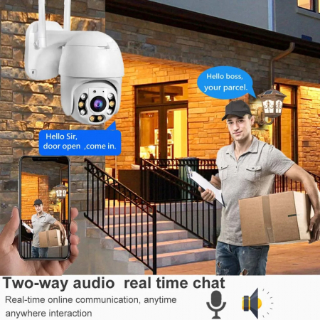 Camera Supraveghere WiFi 5MP cu Vedere Nocturnă & Detecție AI | Moonsky.ro [2]