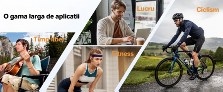 Cască Wireless Bluetooth 5.3 Hands-Free | 80H Autonomie | Reducere Zgomot ENC | Încărcare Rapidă | Ideală Gaming/Apeluri [9]