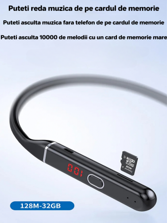 Căști Over-the-Neck Bluetooth - 100h Autonomie & Sunet Premium [5]