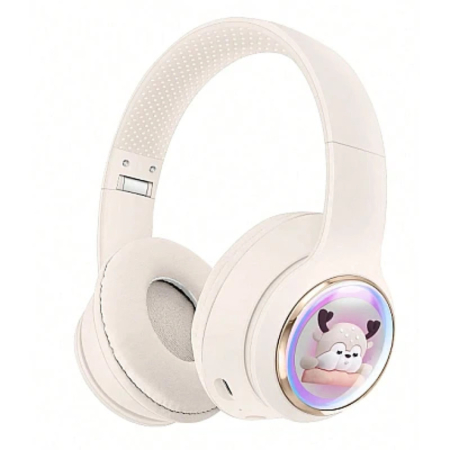 Casti wireless - Căști Over-Ear Bluetooth 5.3 – Design Adorabil Inspirat din Animale cu Sunet Hi-Fi și Autonomie 16h