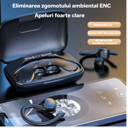 Căști Bluetooth Sport ANC - Performanță Premium pentru Antrenamente [8]